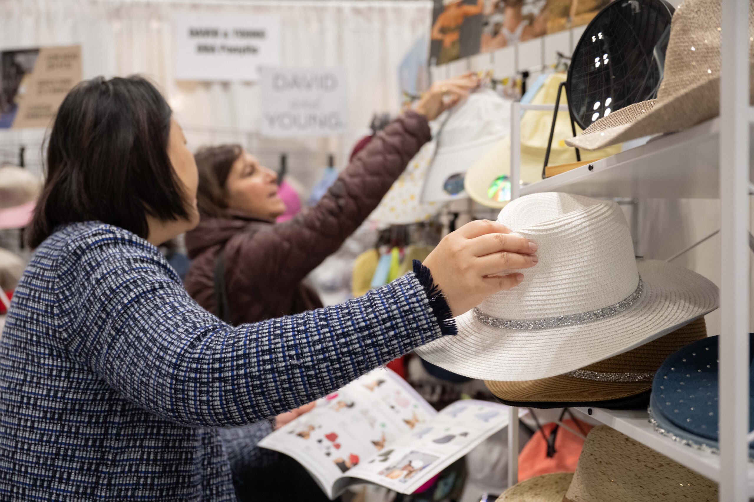 Bellamelie Luxury Accessory People peruse hats