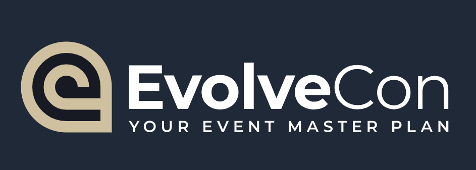 EvolveCon logo screengrab A black logo saying EvolveCon