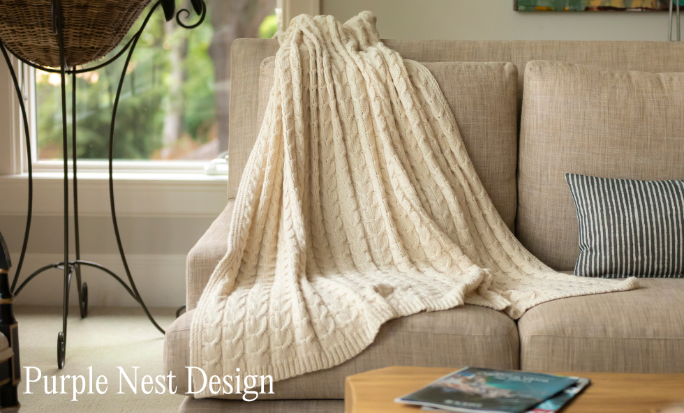 A cozy blanket inside