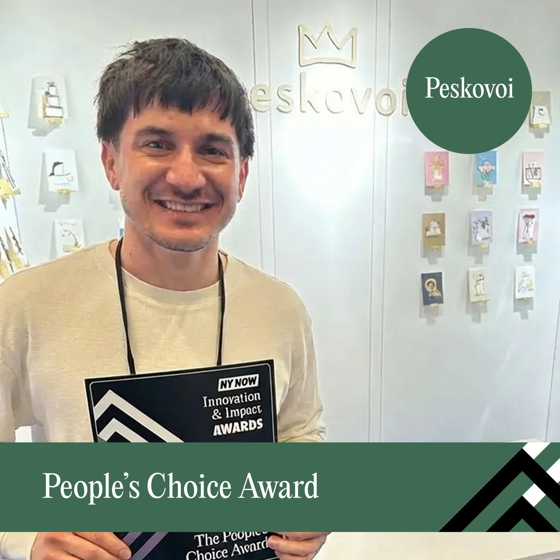 Peskovi A man wins an award
