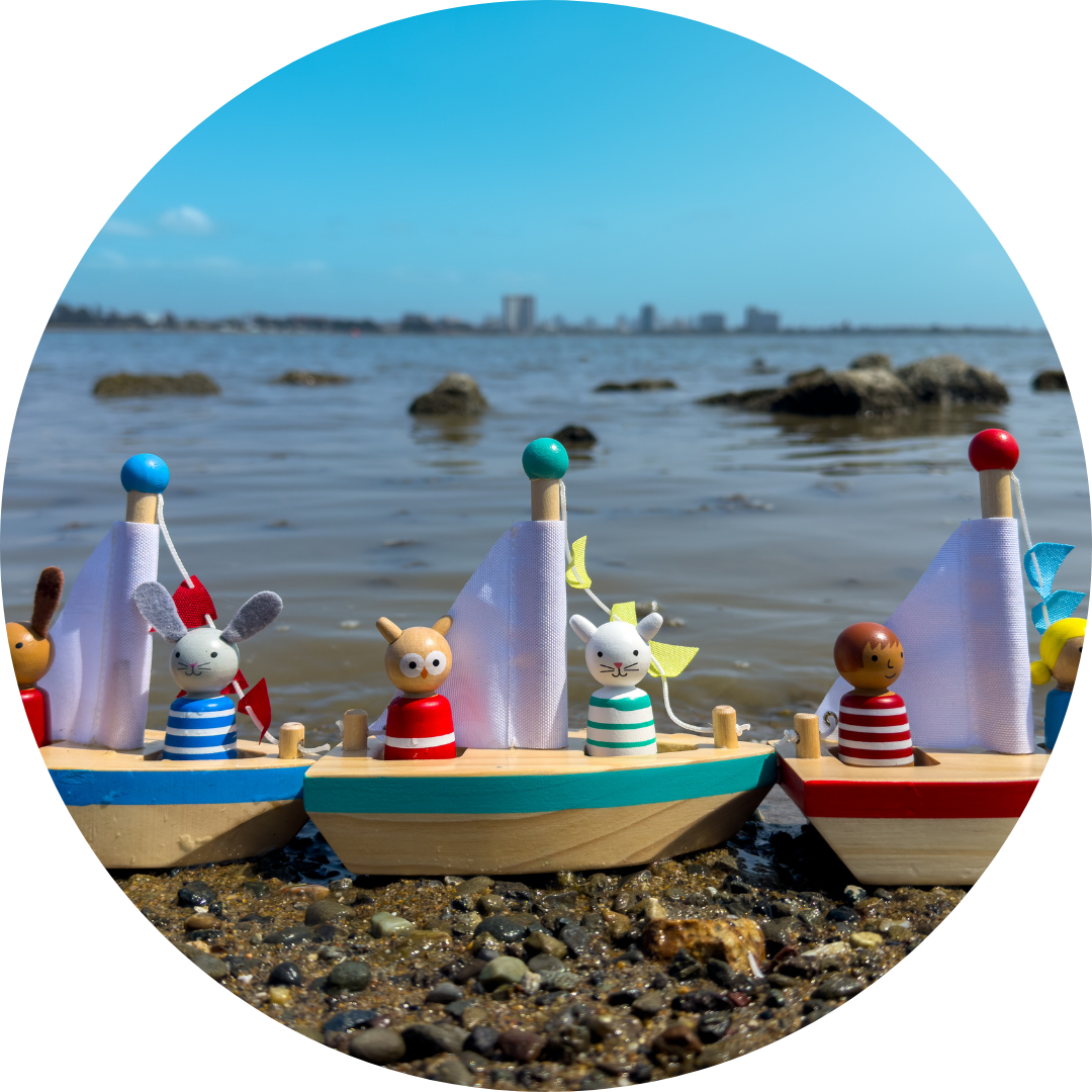 Jack Rabbit Creations Toy boats near water